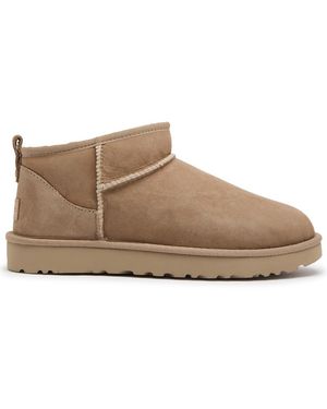 UGG Classic Ultra Mini Suede Ankle Boots - Brown