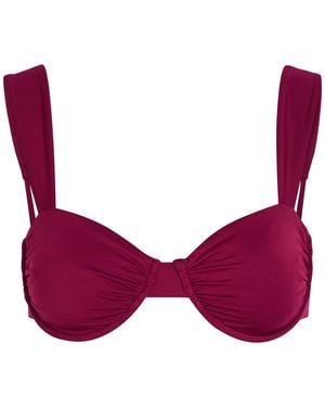 Away That Day Isla Del Sol Underwired Bikini Top - Purple