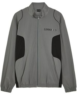 God Made Phantom Logo Cotton Track Jacket - Gray