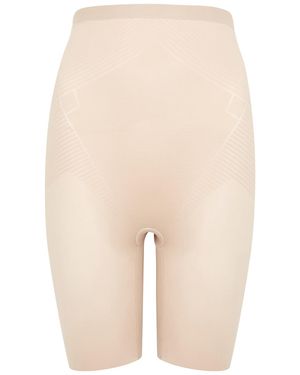 Spanx Thinstincts 2.0 High-waist Mid-thigh Shorts - Natural