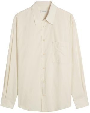 Lemaire Cotton And Silk-Blend Shirt - White