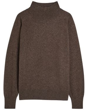 Reformation Merritt Turtleneck Cashmere Jumper - Brown
