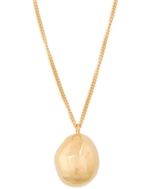 Nina Gordon Drop Pendant 14Kt Vermeil Necklace - Metallic