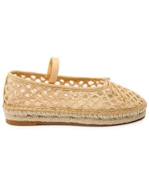Loeffler Randall Kayla Raffia Ballet Flats - Natural