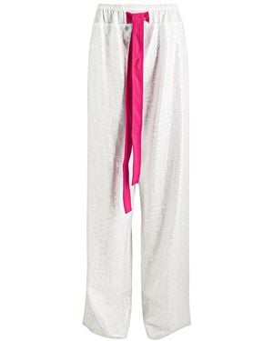 16Arlington Ima Sequined Trousers - White