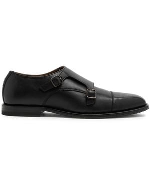 Oliver Sweeney Coombe Leather Monk Strap Shoes - Black