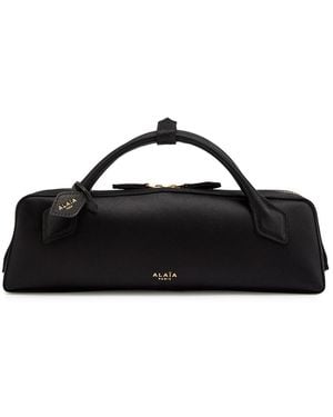 Alaïa Le Teckel Satin Clutch - Black