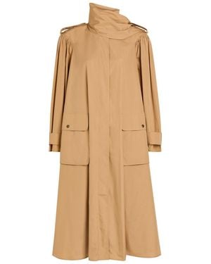 Chloé Scarf-Effect Cotton-Poplin Trench Coat - Natural