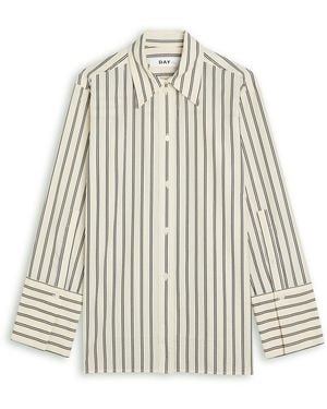 Day Birger et Mikkelsen Mylo Delicate Stripes Seersucker Shirt - White