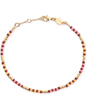 Anni Lu Bundoran 18Kt-Plated Beaded Bracelet - White