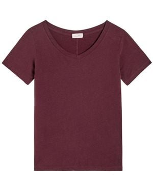 American Vintage Gamipy Cotton T-Shirt - Purple