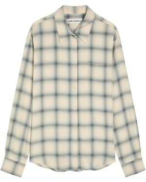 Our Legacy Forever Checked Woven Shirt - White
