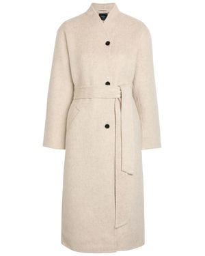 Rails Roland Belted Wool-Blend Coat - Natural