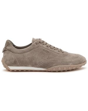 Tod's Sportiva 13M Paneled Suede Sneakers - Brown