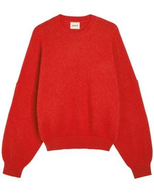 KHAITE Margaux Cashmere Sweater - Red