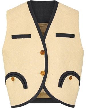 Blazé Milano Orinda Gliss Bouclé Gilet - Natural