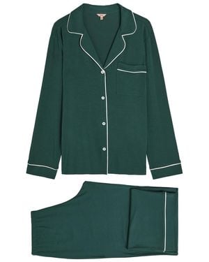 Eberjey Gisele Jersey Pyjama Set - Green