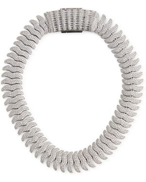 Anisa Sojka The Juliet Crystal-Embellished Necklace - White