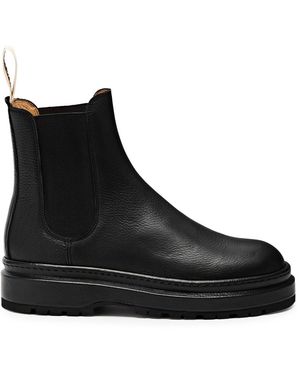 Jacquemus Les Bottines Pavane Leather Chelsea Boots - Black