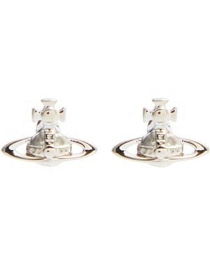 Vivienne Westwood Lorelei Orb Stud Earrings - White