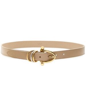 Chloé The Chloé Bracelet Leather Belt - Natural