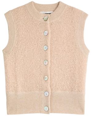 Crush Odi Bouclé Mohiar Vest - Natural