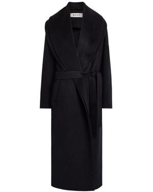Rohe Double-Faced Belted Wool And Cashmere-Blend Coat - Black