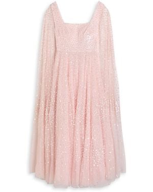 Needle & Thread Scatter Dot Sequin-Embellished Tulle Gown - Pink