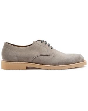 Brunello Cucinelli Suede Derby Shoes - Brown