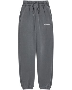 MKI Miyuki-Zoku Uniform Logo-Print Cotton-Blend Joggers - Grey