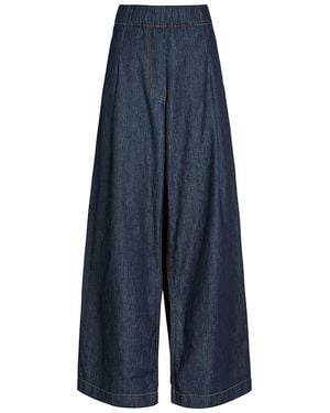 Dries Van Noten Pila Wide-Leg Denim Trousers - Blue