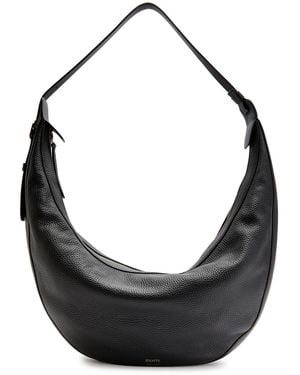 KHAITE Augustina Grained Leather Shoulder Bag - Black
