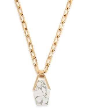 La DoubleJ Portal 24Kt-Plated Necklace - Metallic