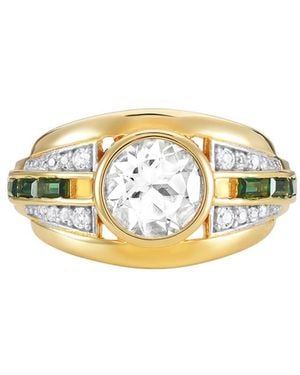 V By Laura Vann Laura Vann 18Kt Vermeil Ring - White