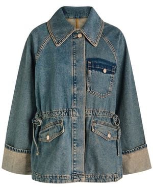 Damson Madder Emilie Workwear Jacket - Blue