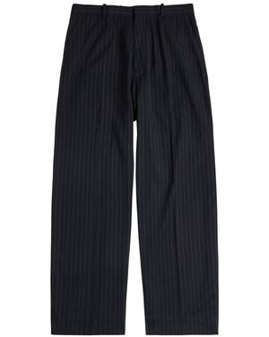 Acne Studios Pinstriped Woven Tailored Trousers - Blue