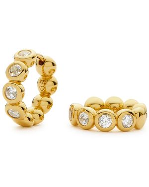 Missoma Tennis Small 18Kt Vermeil Hoop Earrings - Metallic