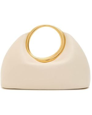 Jacquemus Le Petit Calino Leather Top Handle Bag - Natural