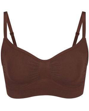 Skims Seamless Sculpt Bralette - Brown