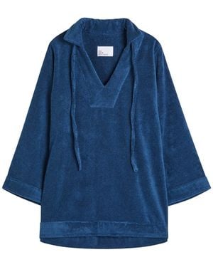 Lisa Marie Fernandez Terry Tunic Top - Blue