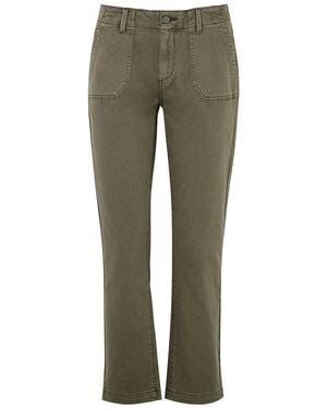 PAIGE Mayslie Straight-Leg Tapered Jeans - Green