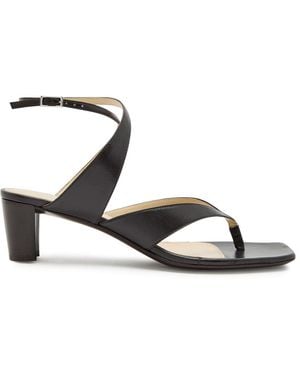 Lemaire Tong 50 Leather Thong Sandals - Black