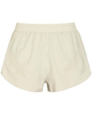 Stella McCartney Adidas X Logo Shell Running Shorts - Natural