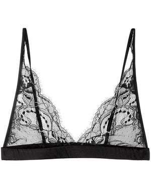 Fleur Of England Signature Boudoir Lace Soft-Cup Bra - Black