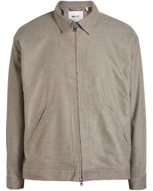 NN07 Petrus Woven Jacket - Brown
