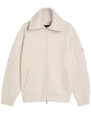 Moose Knuckles Colson Ribbed Wool Sweatshirt - Natural