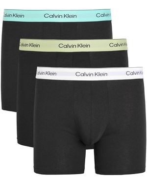 Calvin Klein Icon Stretch-Cotton Boxer Briefs - Black