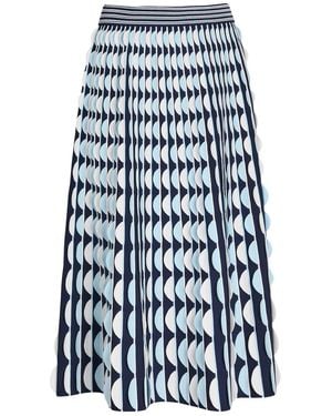Jonathan Simkhai Micah Scalloped Knit Midi Skirt - Blue