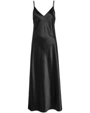 JOSEPH Clea Silk Midi Slip Dress - Black