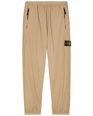 Stone Island Tela Stretch-Cotton Trousers - Natural